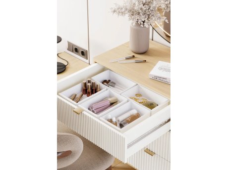 WALLXPERT Set organizera za šminku 5 Pieces White
