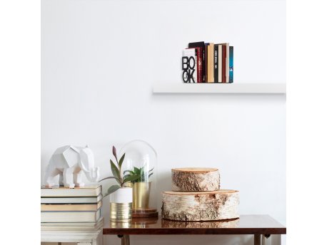 WALLXPERT Graničnik za knjige Kitap tutucu 9 Black