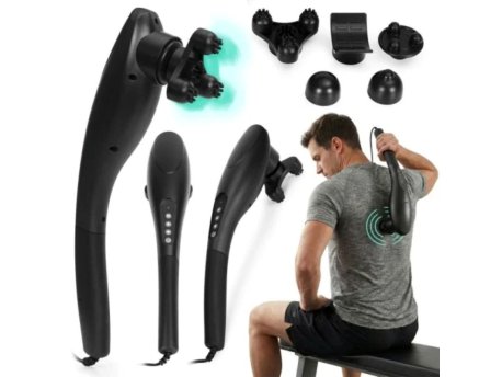 ModernHome Rucni vibracioni masazer za telo sa 5 nastavaka, 20W, ModernHome