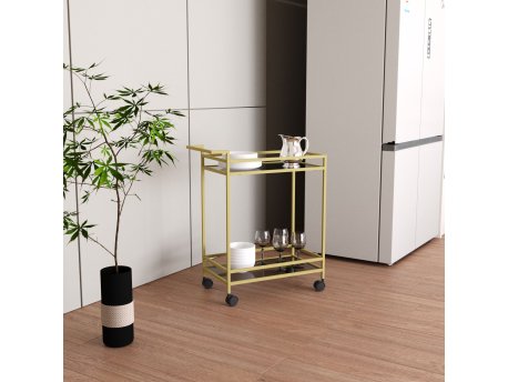 HANAH HOME Kolica za posluživanje Vortex Gold