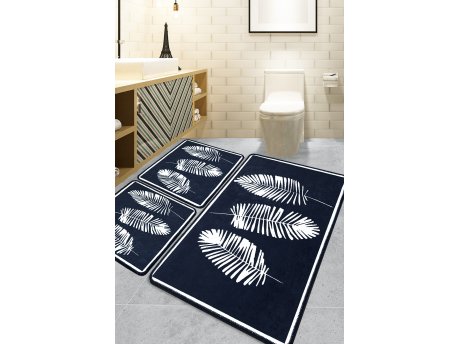 L`ESSENTIEL MAISON Set 3 prostirke za kupatilo Hoja Black