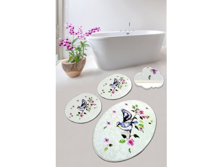 L`ESSENTIEL MAISON Set 3 prostirke za kupatilo Bird Nest