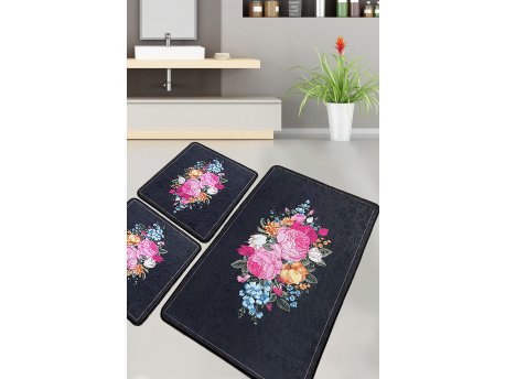 L`ESSENTIEL MAISON Set 3 prostirke za kupatilo Blomst