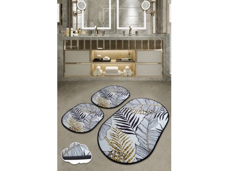 L`ESSENTIEL MAISON Set 3 prostirke za kupatilo Herbal