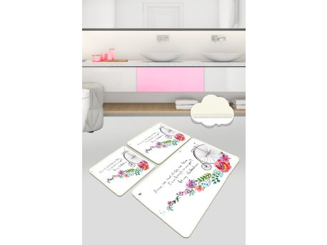 L`ESSENTIEL MAISON Set 3 prostirke za kupatilo Monowheel