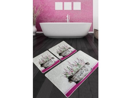 L`ESSENTIEL MAISON Set 3 prostirke za kupatilo Polipra Djt