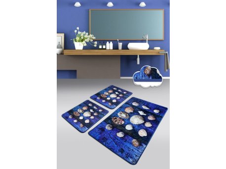 L`ESSENTIEL MAISON Set 3 prostirke za kupatilo Seashell