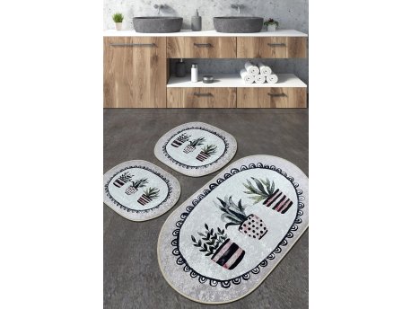 L`ESSENTIEL MAISON Set 3 prostirke za kupatilo Guipure Djt