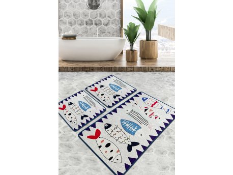 L`ESSENTIEL MAISON Set 3 prostirke za kupatilo Le Poissson Djt