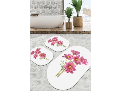 L`ESSENTIEL MAISON Set 3 prostirke za kupatilo Sitivo Djt White