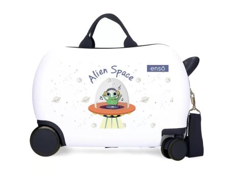 ENSO Dečiji kofer za put i vožnjuAlien Space white