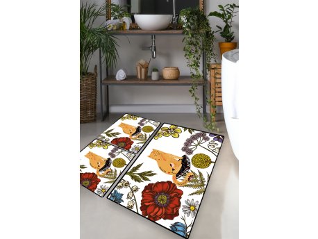 L`ESSENTIEL MAISON Set 3 prostirke za kupatilo Hennaed Cat