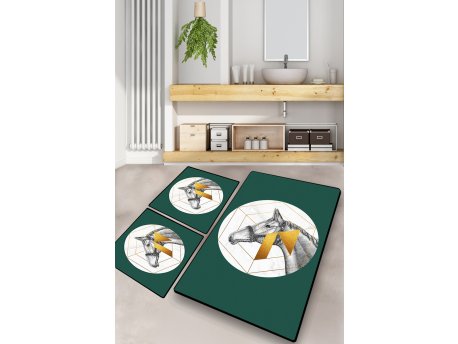 L`ESSENTIEL MAISON Set 3 prostirke za kupatilo Horse