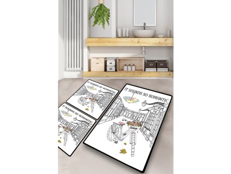 L`ESSENTIEL MAISON Set 3 prostirke za kupatilo It Sounds So Romantic