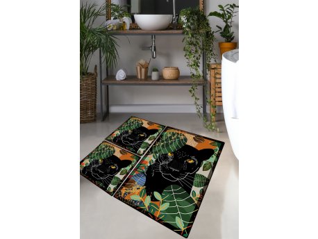 L`ESSENTIEL MAISON Set 3 prostirke za kupatilo Schwarz