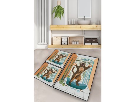 L`ESSENTIEL MAISON Set 3 prostirke za kupatilo Tame Your Tiger