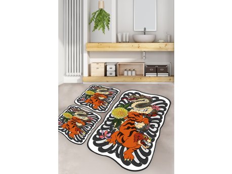 L`ESSENTIEL MAISON Set 3 prostirke za kupatilo Wild Animals