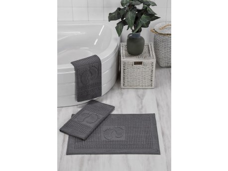 L`ESSENTIEL MAISON Set 3 prostirke za kupatilo Orma Anthracite