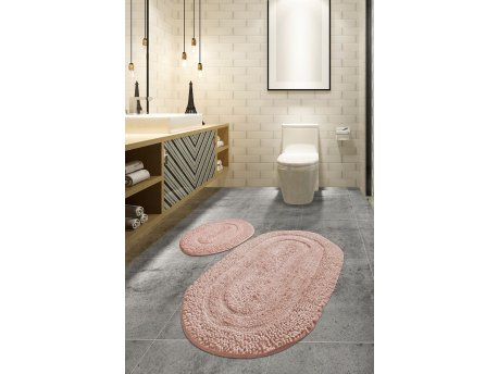 L`ESSENTIEL MAISON Set 2 prostirke za kupatilo Macoroni Pink