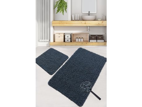 L`ESSENTIEL MAISON Set 2 prostirke za kupatilo Victoria Dark Grey