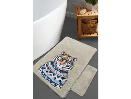 L`ESSENTIEL MAISON Set 2 prostirke za kupatilo Logwe Stone