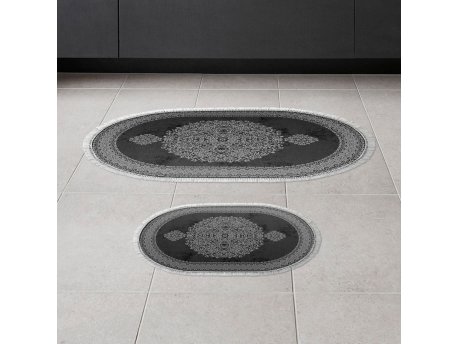 L`ESSENTIEL MAISON Set 2 prostirke za kupatilo 410602 O Black