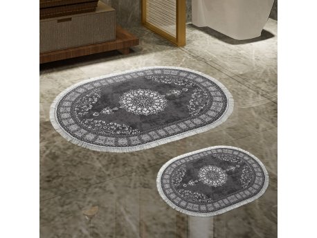 L`ESSENTIEL MAISON Set 2 prostirke za kupatilo 410615 O Grey