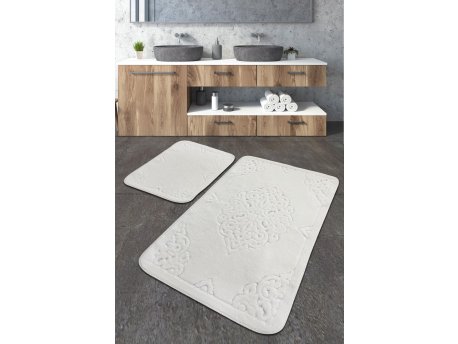 L`ESSENTIEL MAISON Set 2 prostirke za kupatilo Ottoman Ecru