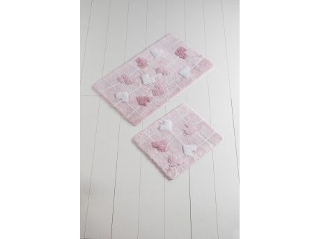 L`ESSENTIEL MAISON Set 2 prostirke za kupatilo Kalbim Pink
