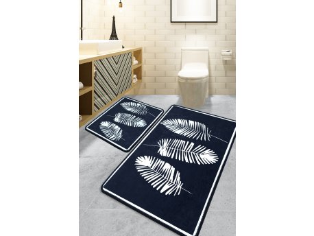 L`ESSENTIEL MAISON Set 2 prostirke za kupatilo Hoja Black