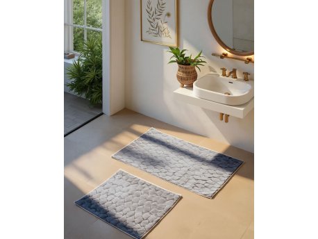 L`ESSENTIEL MAISON Set 2 prostirke za kupatilo Rabbit Anthracite