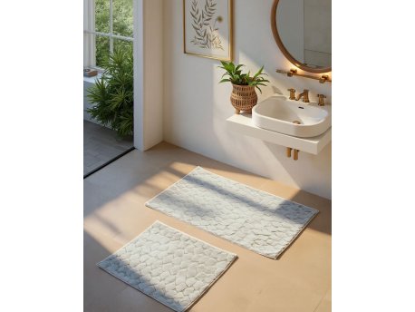 L`ESSENTIEL MAISON Set 2 prostirke za kupatilo Rabbit Grey