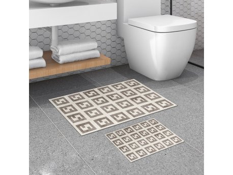 L`ESSENTIEL MAISON Set 2 prostirke za kupatilo 510606 Beige