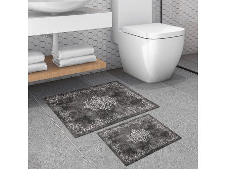 L`ESSENTIEL MAISON Set 2 prostirke za kupatilo 510616 Grey