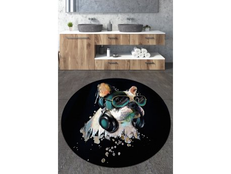 L`ESSENTIEL MAISON Prostirka za kupatilo Glasses Dog Circle Djt 80