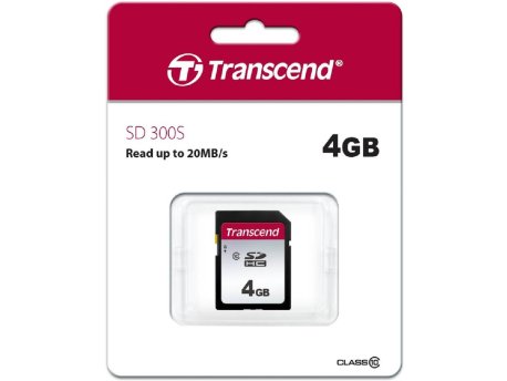 TRANSCEND 4GB, SD kartica, Klasa 10 (TS4GSDC300S)