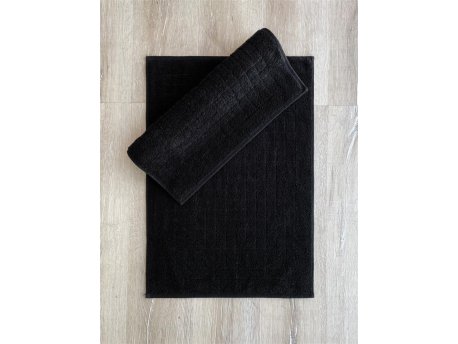 L`ESSENTIEL MAISON Set 2 prostirke za kupatilo Kare Black