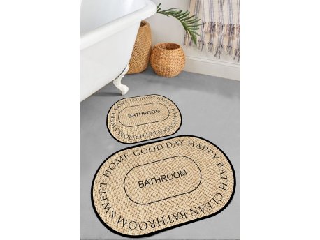 L`ESSENTIEL MAISON Set 2 prostirke za kupatilo Baindos Beige