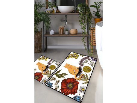 L`ESSENTIEL MAISON Set 2 prostirke za kupatilo Hennaed Cat