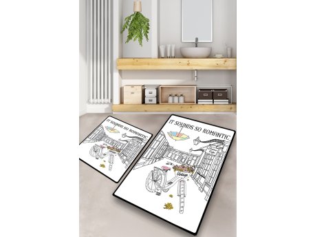 L`ESSENTIEL MAISON Set 2 prostirke za kupatilo It Sounds So Romantic