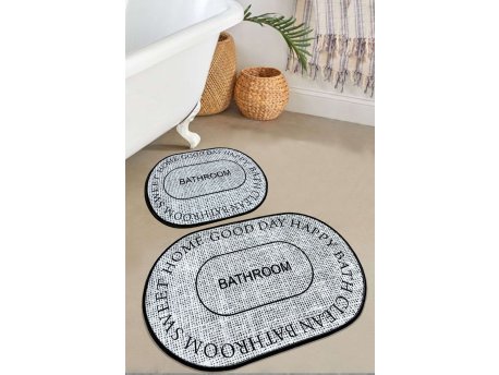 L`ESSENTIEL MAISON Set 2 prostirke za kupatilo Baindos - Grey