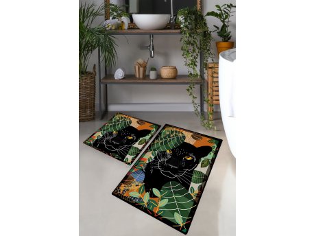 L`ESSENTIEL MAISON Set 2 prostirke za kupatilo Schwarz