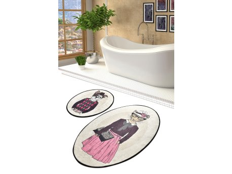 L`ESSENTIEL MAISON Set 2 prostirke za kupatilo Dude Djt