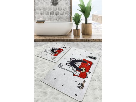 L`ESSENTIEL MAISON Set 2 prostirke za kupatilo Dogs Shower Djt