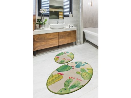 L`ESSENTIEL MAISON Set 2 prostirke za kupatilo Kaktus Djt