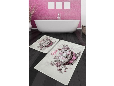 L`ESSENTIEL MAISON Set 2 prostirke za kupatilo Rose Basket Djt