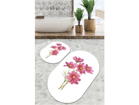 L`ESSENTIEL MAISON Set 2 prostirke za kupatilo Sitivo Djt White