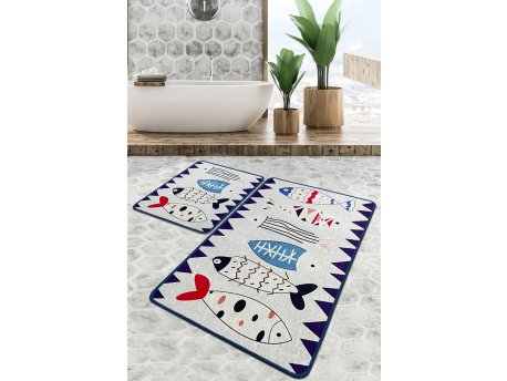 L`ESSENTIEL MAISON Set 2 prostirke za kupatilo Le Poissson