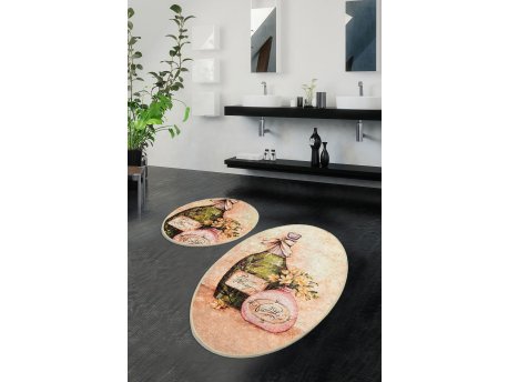 L`ESSENTIEL MAISON Set 2 prostirke za kupatilo Violeta Oval