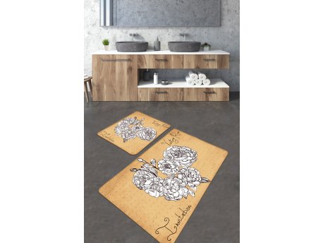 L`ESSENTIEL MAISON Set 2 prostirke za kupatilo Vintage Roses